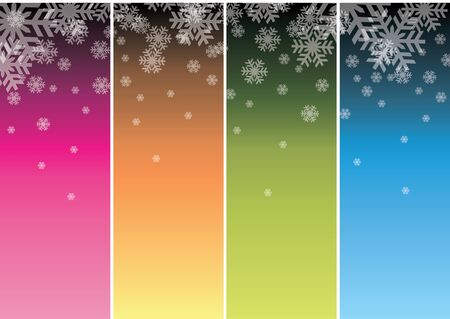 Happy New Year greeting card. Snowflakeのイラスト素材
