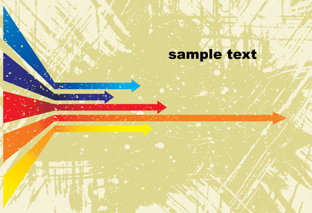 Colored arrows vectorのイラスト素材