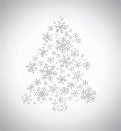 Christmas or New Year's fir treeのイラスト素材