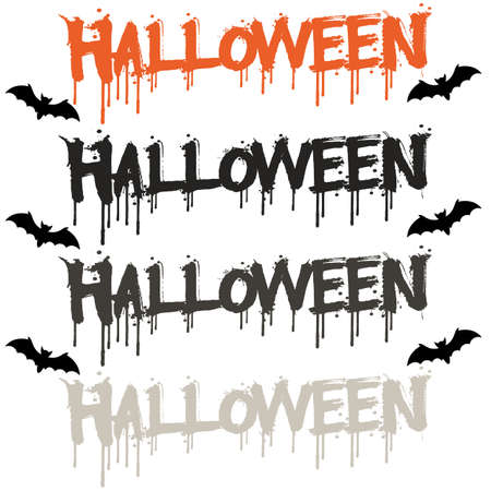 Spooky Halloween clipart, witchy spooky season elementの写真素材