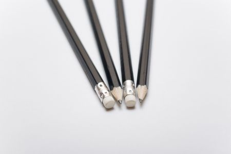 Pencil and eraser it is convenientの写真素材