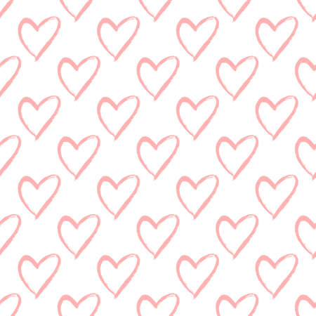 Seamless pattern with hearts.