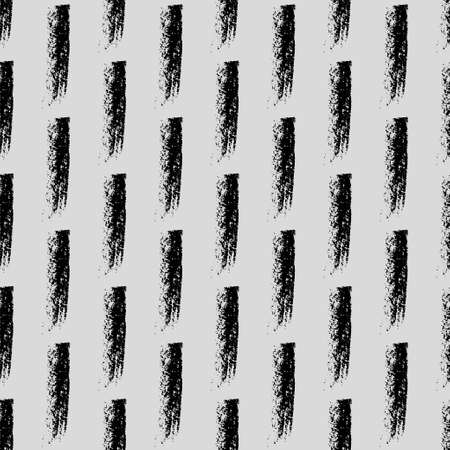 Seamless vector chalk grunge pattern with strokes.のイラスト素材
