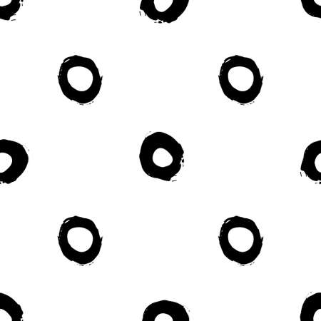 Seamless vector polka dot pattern.のイラスト素材