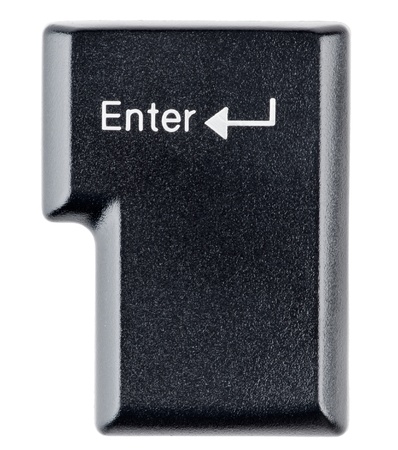 Enter key on white background