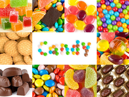 Sweet candies backgrounds の写真素材