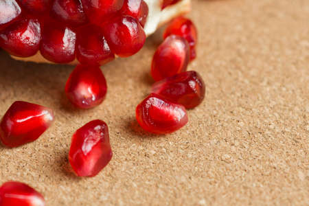 Fresh pomegranate backgroundの写真素材