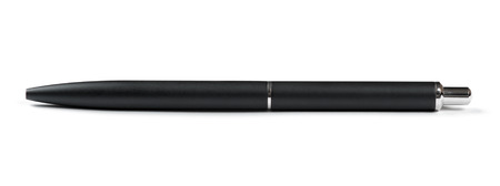 Black pen on white backgroundの写真素材