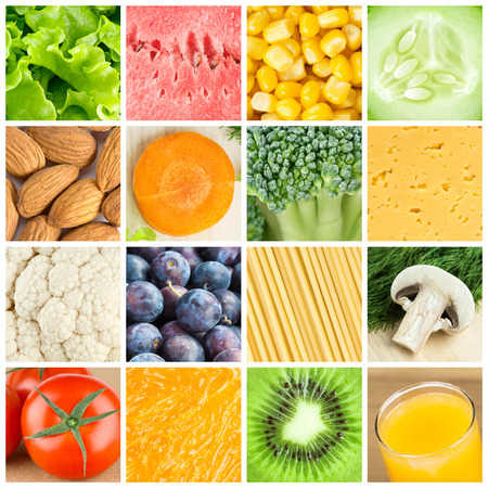 Collection of healthy food backgrounds. Food conceptの写真素材