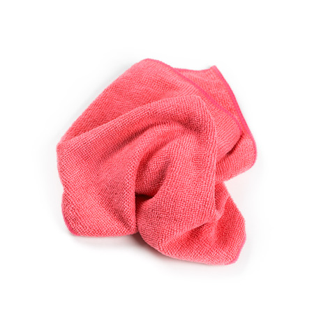 Cleaning rag on white backgroundの写真素材