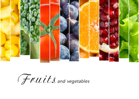 Fresh fruits and vegetables. Healthy food concept