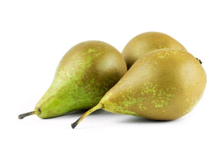 Pears on white backgroundの写真素材