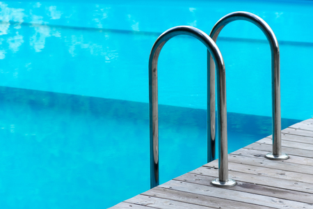 Hotel swimming poolの写真素材