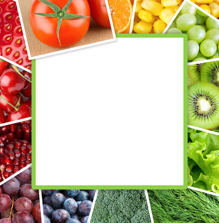 Fresh color fruits and vegetables. Food conceptの写真素材