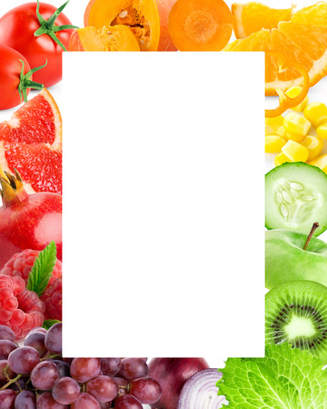 Fresh color fruits and vegetables. Food conceptの写真素材