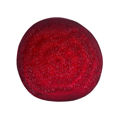 Fresh beet slice on white backgroundの写真素材