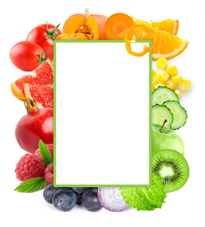 Fresh color fruits and vegetables. Food conceptの写真素材