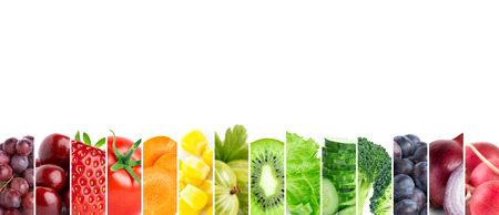 Fresh color fruits and vegetables. Fresh foodの写真素材