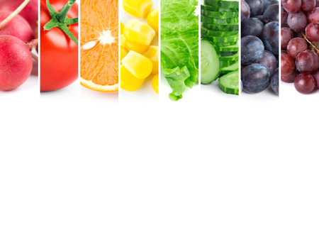 Fresh color fruits and vegetablesの写真素材
