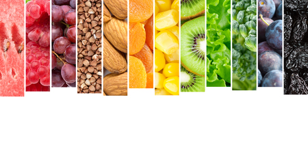 Fresh healthy food. Fruit and vegetable. Food conceptの写真素材