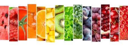 Fruit and vegetable. Fresh food concept. Healthy foodの写真素材