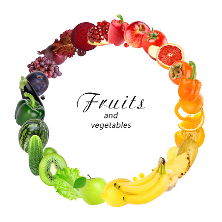 Fruits and vegetables. Food concept. Fresh foodの写真素材