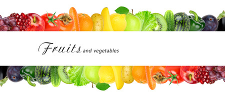 Fruits and vegetables. Healthy food conceptの写真素材