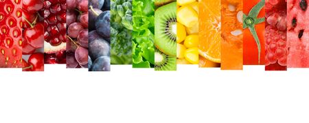 Fruits and vegetables. Healthy food concept. Fresh foodの写真素材