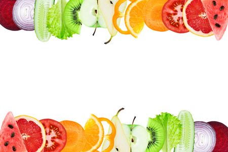 Fruits and vegetables.  Healthy food conceptの写真素材