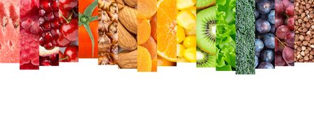Healthy food concept. Fresh food. Fruits and vegetablesの写真素材
