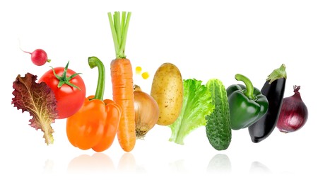 Vegetables. Healthy food concept. Fresh foodの写真素材