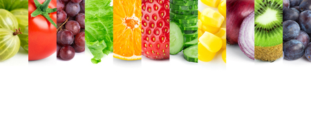 Fresh fruits and vegetables. Food conceptの写真素材