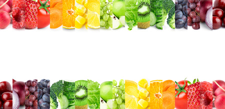 Fruits and vegetables. Fresh food. Conceptの写真素材