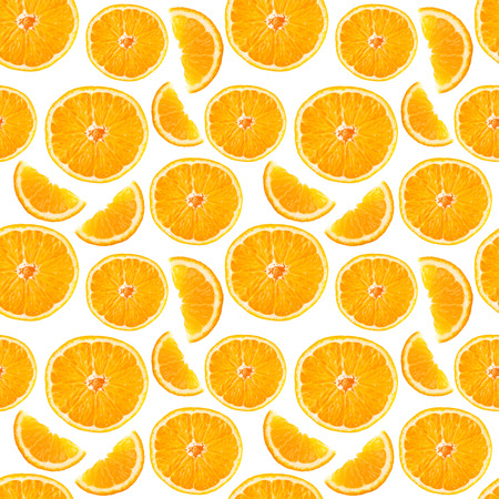 Orange seamless pattern. Fruit. Food backgroundの写真素材