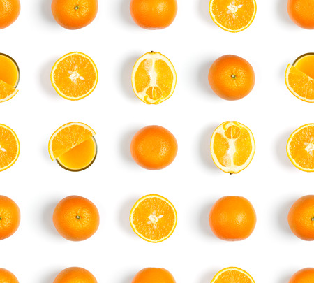 Orange seamless pattern. Fruit backgroundの写真素材
