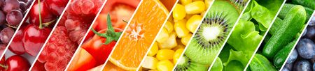 Colorful Fruits and vegetablesの写真素材