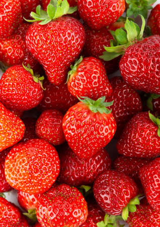 Strawberry. Ripe berries. Fruit backgroundの写真素材
