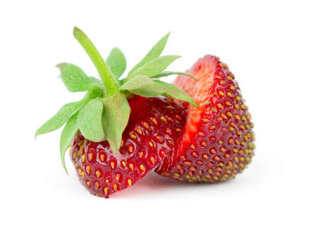 Strawberry isolated on white backgroundの写真素材