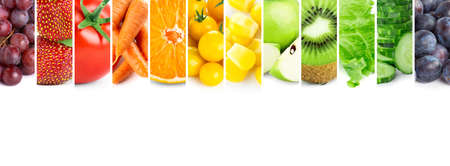 Fruits and vegetables. Fresh color foodの写真素材
