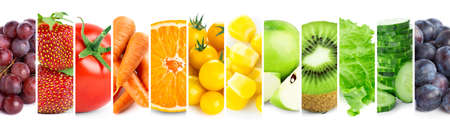 Fruits and vegetables. Fresh color foodの写真素材