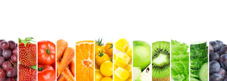 Fruits and vegetables. Fresh color foodの写真素材