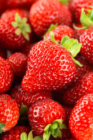 Strawberry. Fruit background. Ripe berriesの写真素材
