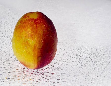 Closeup of peachの写真素材