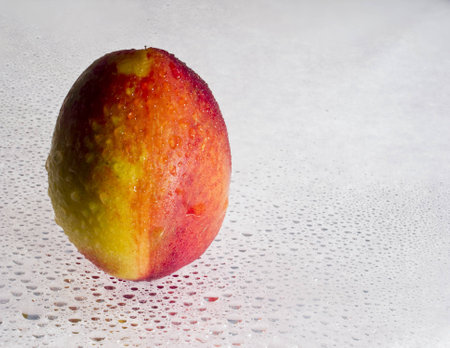 Closeup of peachの写真素材