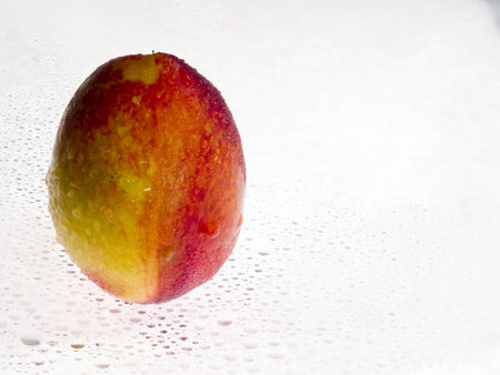 Closeup of peachの写真素材