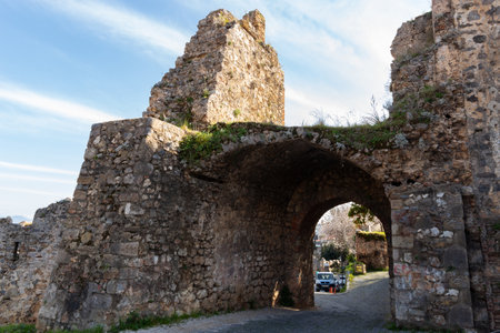 Alanya castle. Mediterranean coast of Turkey.のeditorial素材