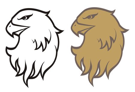 Picture of an eagle in a tattooのイラスト素材