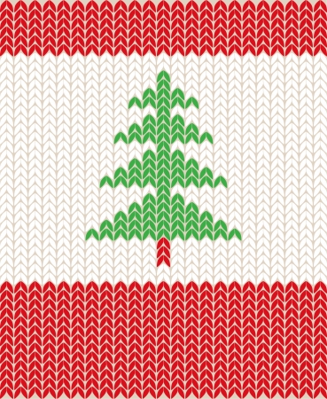 Illustration of Christmas knitting patternのイラスト素材