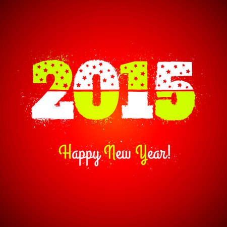 New year symbol on red backgroundのイラスト素材