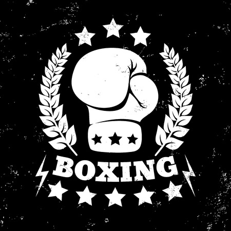 Vector vintage for boxingのイラスト素材